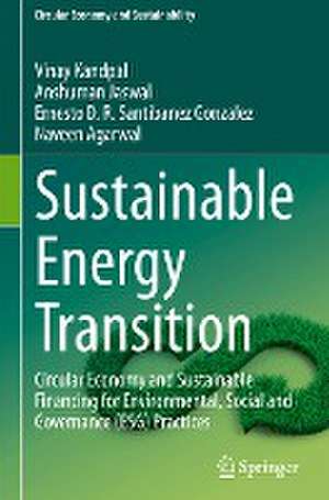 Sustainable Energy Transition: Circular Economy and Sustainable Financing for Environmental, Social and Governance (ESG) Practices de Vinay Kandpal