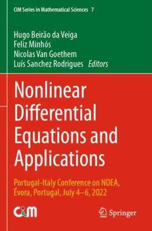 Nonlinear Differential Equations and Applications de Hugo Beirão Da Veiga