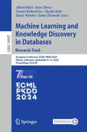 Machine Learning and Knowledge Discovery in Databases. Research Track de Albert Bifet