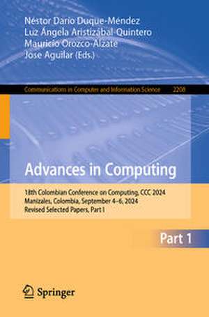 Advances in Computing de Néstor Darío Duque-Méndez