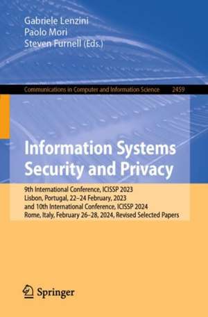 Information Systems Security and Privacy de Gabriele Lenzini