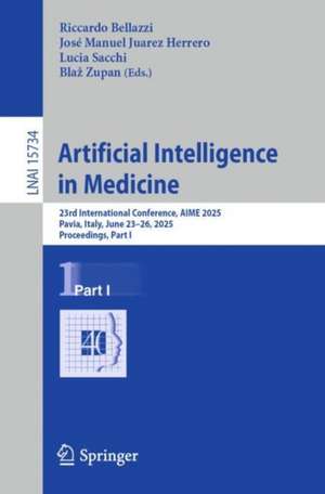 Artificial Intelligence in Medicine de Riccardo Bellazzi