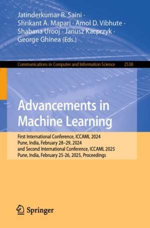 Advancements in Machine Learning de Jatinderkumar R. Saini