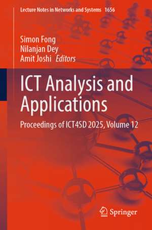 ICT Analysis and Applications de Simon Fong