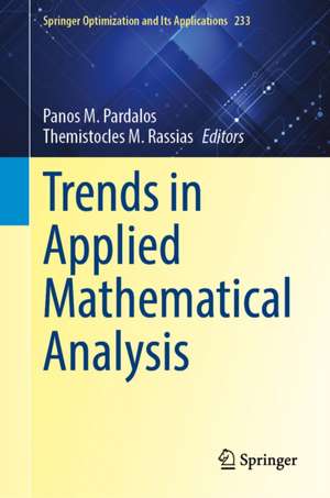 Trends in Applied Mathematical Analysis de Panos M. Pardalos