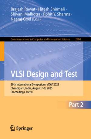 VLSI Design and Test de Brajesh Rawat