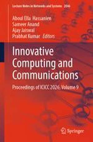 Innovative Computing and Communications de Aboul Ella Hassanien