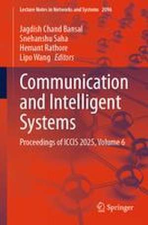 Communication and Intelligent Systems de Hemant Rathore