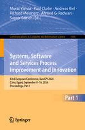 Systems, Software and Services Process Improvement and Innovation de Ahmed G. Radwan