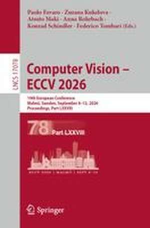 Computer Vision - ECCV 2026 de Anna Rohrbach