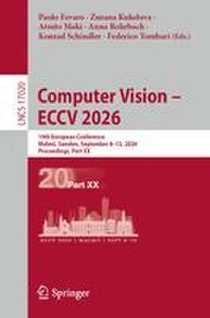 Computer Vision - ECCV 2026 de Anna Rohrbach