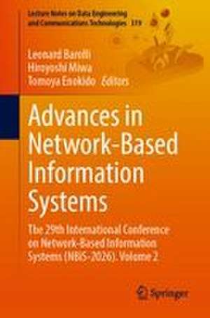 Advances in Network-Based Information Systems de Hiroyoshi Miwa