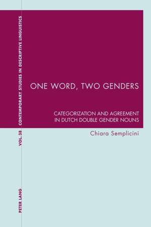 One Word, Two Genders de Chiara Semplicini