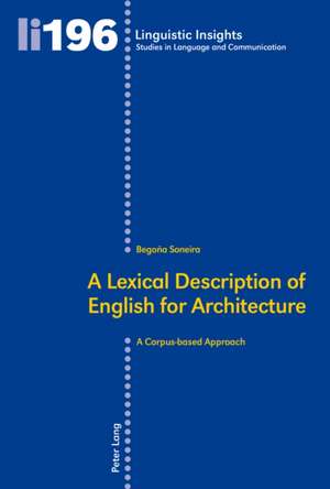 A Lexical Description of English for Architecture de Begoña Soneira