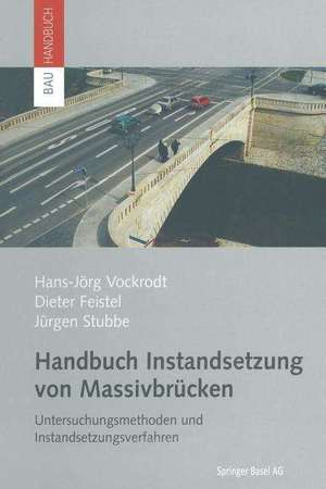 Handbuch Instandsetzung von Massivbrücken: Untersuchungsmethoden und Instandsetzungsverfahren de Hans-Jörg Vockrodt