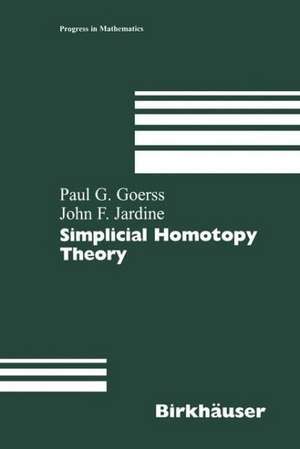 Simplicial Homotopy Theory de Paul G. Goerss