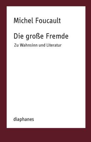 Die große Fremde de Michel Foucault