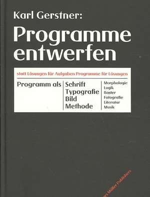 Programme entwerfen de Karl Gerstner