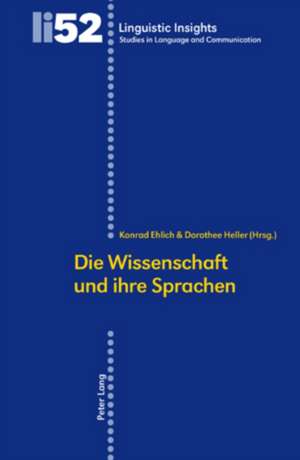 Die Wissenschaft Und Ihre Sprachen: Aspects Syntaxiques Et Semantiques de Konrad Ehlich