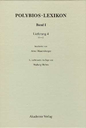 Band I, Lieferung 4 (lambda-omikron) de Hadwig Helms