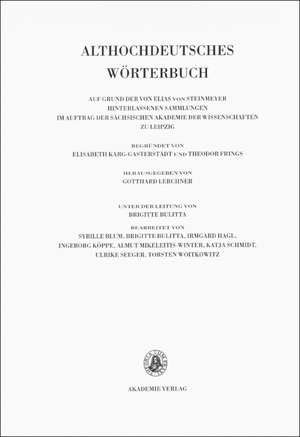 Althochdeutsches Wörterbuch, Band V: K-L, 8. Lieferung (kurzlîh bis lant) de Sächsische Akademie der Wissenschaften