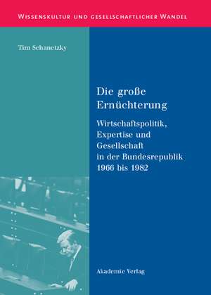 Die große Ernüchterung: Wirtschaftspolitik, Expertise und Gesellschaft in der Bundesrepublik 1966 bis 1982 de Tim Schanetzky