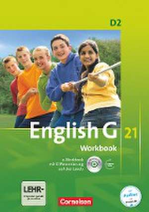 English G 21. Ausgabe D 2. Workbook mit e-Workbook und Audios Online de Jennifer Seidl