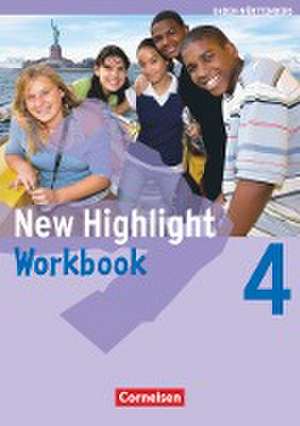 New Highlight 4: 8. Schuljahr. Workbook. Baden-Württemberg de Gwen Berwick