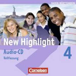 New Highlight 4: 8. Schuljahr. Lieder- und Text-CDs. Baden-Württemberg