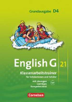 English G 21. Grundausgabe D 4. Klassenarbeitstrainer mit Lösungen und Audios Online de Bärbel Schweitzer