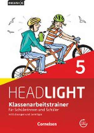 English G Headlight Band 5: 9. Schuljahr - Klassenarbeitstrainer mit Lösungen und Audios online de Bärbel Schweitzer