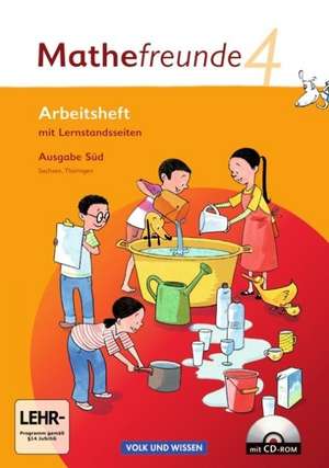 Mathefreunde 4. Schuljahr. Arbeitsheft mit CD-ROM und Lernstandsseiten. Ausgabe Süd de Jana Elsner