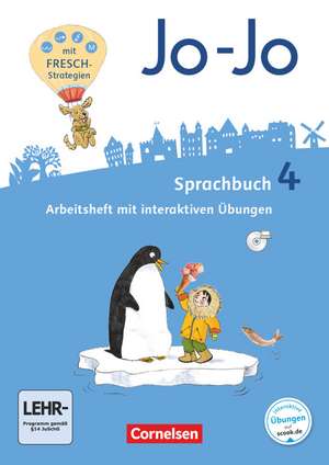 Jo-Jo Sprachbuch 4. Schuljahr - Allgemeine Ausgabe - Arbeitsheft de Frido Brunold