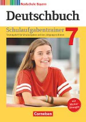 Deutschbuch 7. Jahrgangsstufe - Realschule Bayern - Schulaufgabentrainer mit Lösungen de Gertraud Bildl