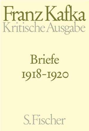 Briefe 4. 1918 - 1920 de Franz Kafka