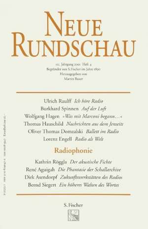 Neue Rundschau 2001/4 de Martin Bauer