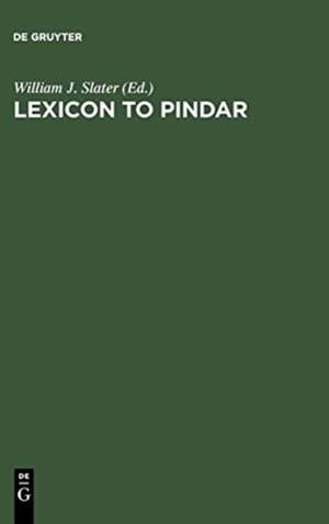 Lexicon to Pindar de William J. Slater