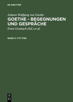 1777-1785 de Johann Wolfgang von Goethe