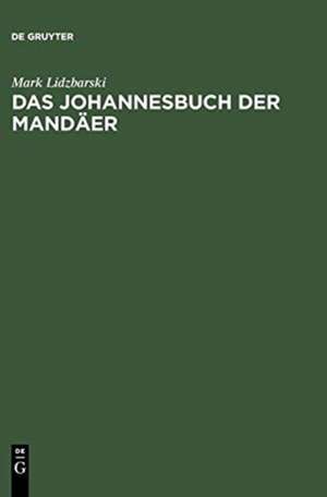 Das Johannesbuch der Mandäer de Mark Lidzbarski