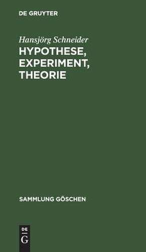 Hypothese, Experiment, Theorie: Zum Selbstverständnis der Naturwissenschaft de Hansjörg Schneider