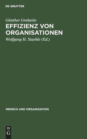 Effizienz von Organisationen de Günther Grabatin