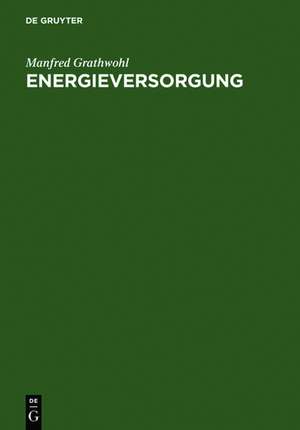 Energieversorgung: Ressourcen, Technologien, Perspektiven de Manfred Grathwohl