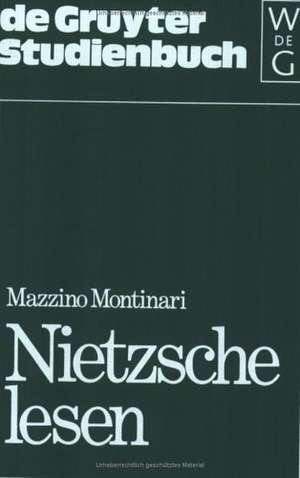 Nietzsche lesen de Mazzino Montinari