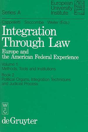 Political Organs, Integration Techniques and Judicial Process de Mauro Cappelletti