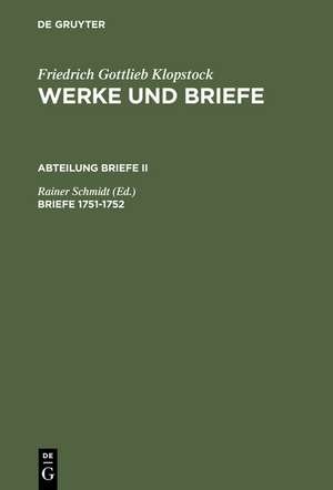 Briefe 1751-1752 de Rainer Schmidt