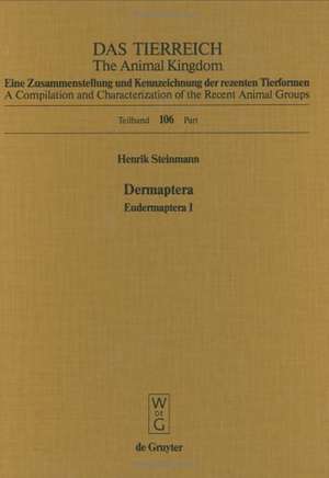 Dermaptera. Eudermaptera I de Henrik Steinmann