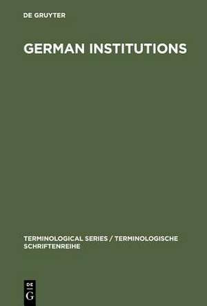 German Institutions de The Language Services Division Of The Foreign Office Of The Federal Republic Of Germany