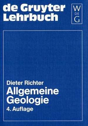 Allgemeine Geologie de Dieter Richter