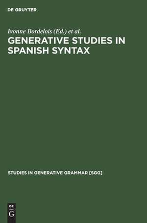 Generative Studies in Spanish syntax de Heles Contreras