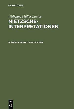 Über Freiheit und Chaos de Wolfgang Müller-Lauter